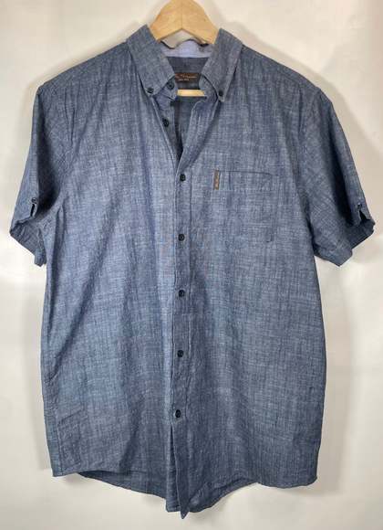 Ben Sherman Shortsleeve Button Down Shirt - Picture 1 of 6